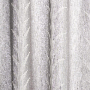 Acanthus Stripe Sheer Carbon 180801 by Schumacher Designer Fabric