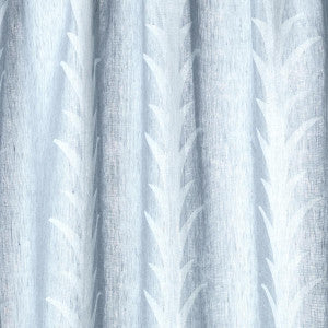 Acanthus Stripe Sheer Slate 180802 by Schumacher Designer Fabric