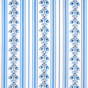 Delft Stripe Cornflower Blue 180660 by Schumacher Designer Fabric