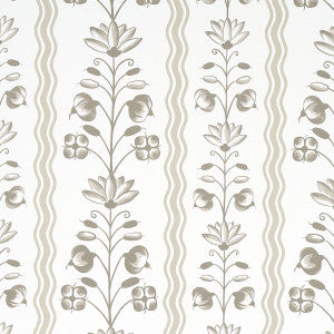 Delft Waves Neutral 5014382 by Schumacher Designer Wallpaper