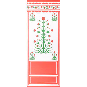 Royal Poppy Panel A Red 5014430 by Schumacher Designer Wallpaper