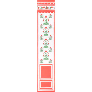 Royal Poppy Panel B Red 5014440 by Schumacher Designer Wallpaper