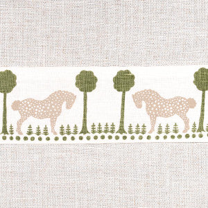 Polka Dot Pony Tape Olive 82812 by Schumacher Designer Trim