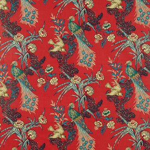 Peacock Red 175910 by Schumacher Designer Fabric