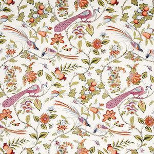 Campagne Persimmon & Pink 175953 by Schumacher Designer Fabric