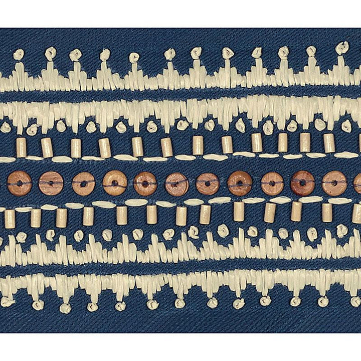 Tonga Tape Marine 69291 by Schumacher Designer Trim Mary Mcdonald - Swanky Fabrics -