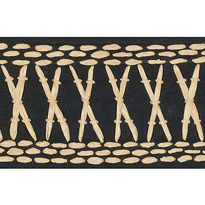 Tikki Tape Lava Black 69300 by Schumacher Designer Trim