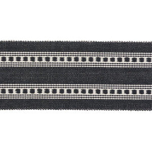 Lubeck Tape Charcoal 79113 by Schumacher Designer Trim