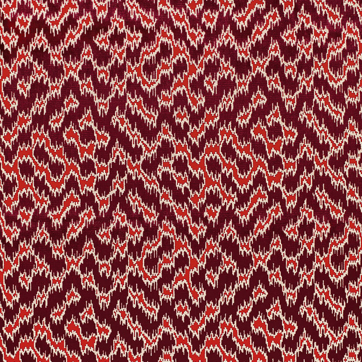 Serenissimo Velvet Rouge 68672 by Schumacher Designer Fabric CHROMA SP14 See Sample BELGIUM HEAVY DUTY </p><p>Repeat: Horizontal: 13 3/8" (34CM) and Vertical: 13" (33CM) 53 1/2" WIDE (136CM) - Swanky Fabrics -