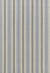 Loire Jute Stripe Bleu 68690 by Schumacher Designer Fabric