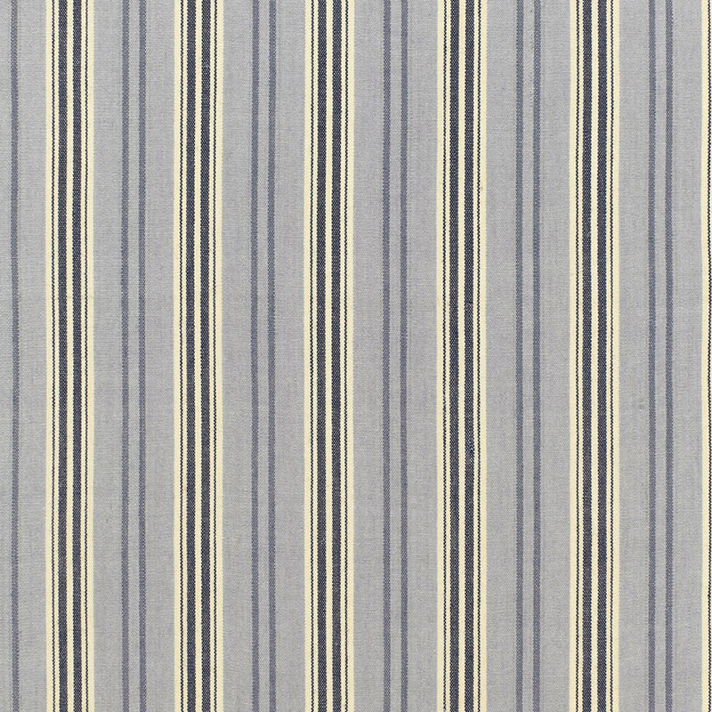 Loire Jute Stripe Bleu 68690 by Schumacher Designer Fabric CHROMA SP14 See Sample INDIA MEDIUM DUTY </p><p>Repeat: Horizontal: 4 3/4" (12CM) and Vertical: - 53" WIDE (135CM) - Swanky Fabrics -