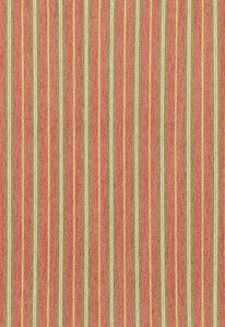 Toscana Stripe Tuscan Red 68730 by Schumacher Designer Fabric