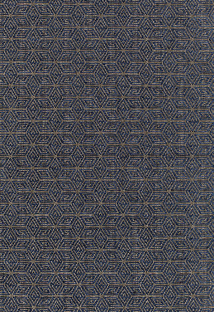 Cosmati Chenille Ultramarine 68741 by Schumacher Designer Fabric Chroma 45% Viscose, 35% Cotton, 16% Linen, 4% Polyester Martindale 25,000 Horizontal: 2.75 and Vertical: 2.875 55 - Swanky Fabrics -