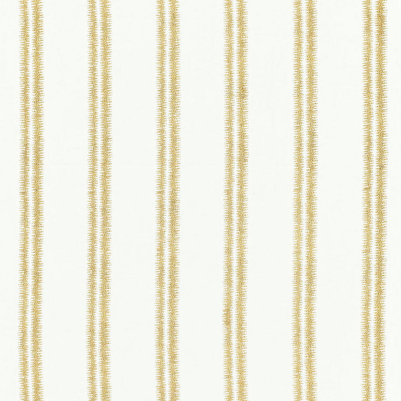 Paloma Embroidery Gilt 68792 by Schumacher Designer Fabric CHROMA SP14 See Sample INDIA - </p><p>Repeat: Horizontal: 4 1/4" (11CM) and Vertical: 5/8" (2CM) 51" WIDE (130CM) - Swanky Fabrics -
