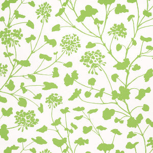 Pennick Leaf On Ivory 5010542 by Schumacher Designer Wallpaper
