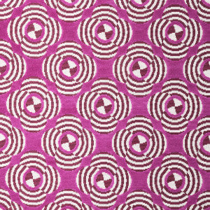 Le Moderne Cut Velvet Magenta 82262 by Schumacher Designer Fabric