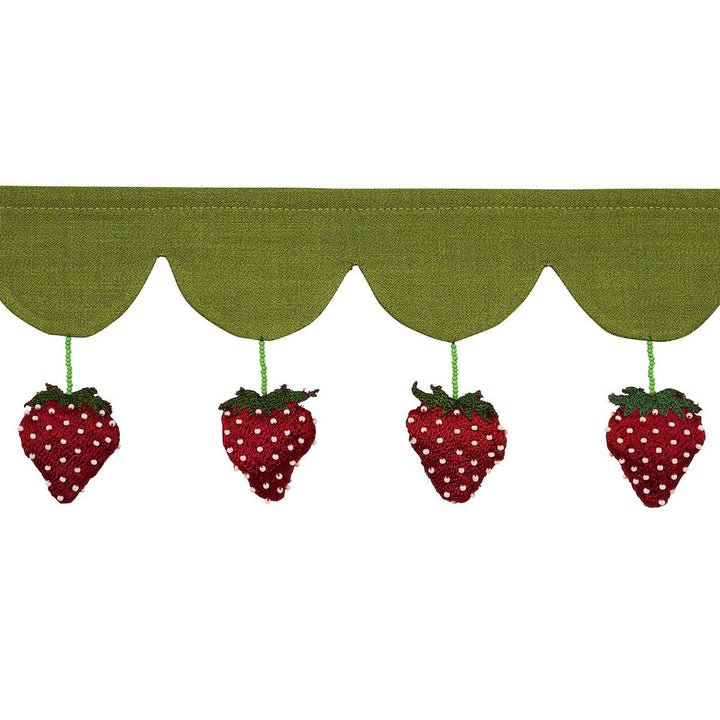 Strawberry Jam Green 82250 by Schumacher Designer Trim Johnson Hartig 2.5" - Swanky Fabrics -
