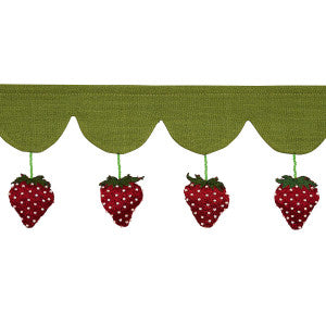 Strawberry Jam Green 82250 by Schumacher Designer Trim