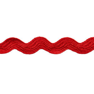 Ric Rac Tape Medium Rosso 82713 by Schumacher Designer Trim
