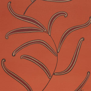 Caterpillar Leaf Tomato 5014532 by Schumacher Designer Wallpaper