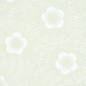 Tudor Rose Pistachio 5015101 by Schumacher Designer Wallpaper