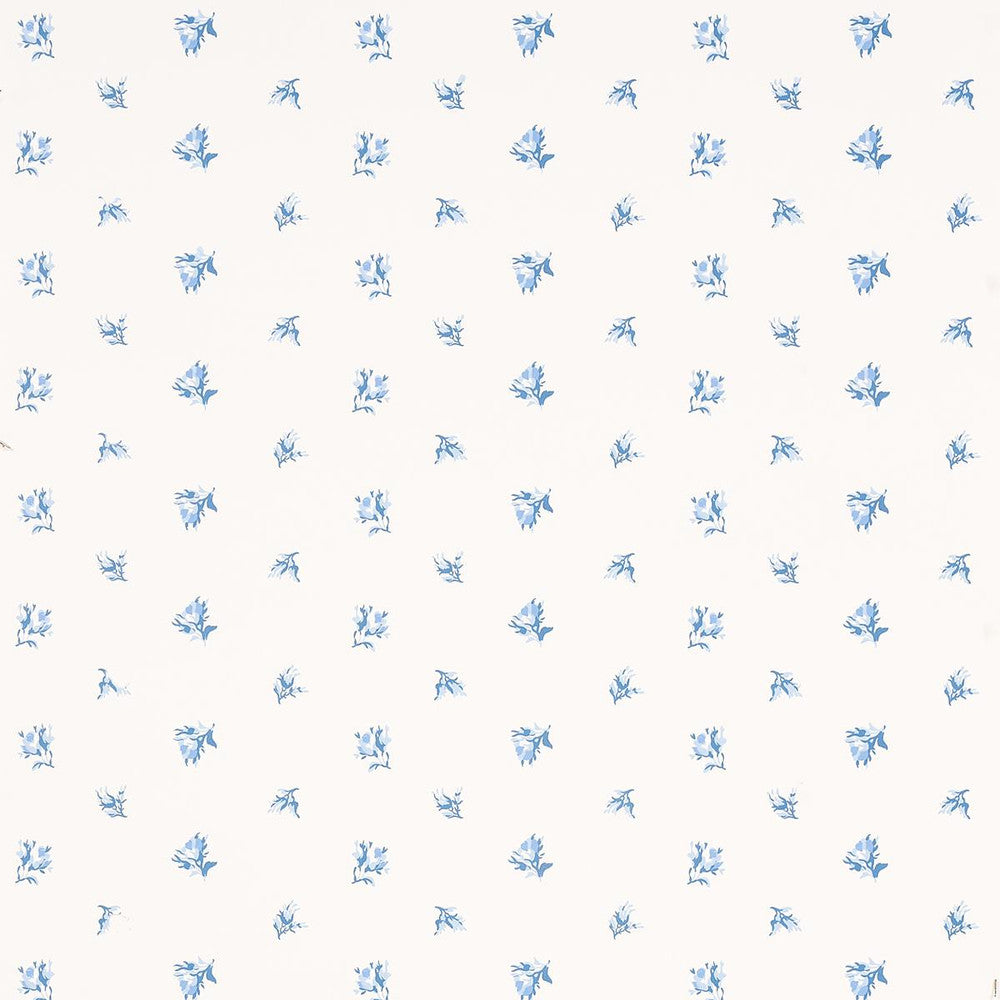 Margie Floral Porcelain 5014740 by Schumacher Designer Wallpaper New Old-Fashioned 9.0" - Swanky Fabrics -