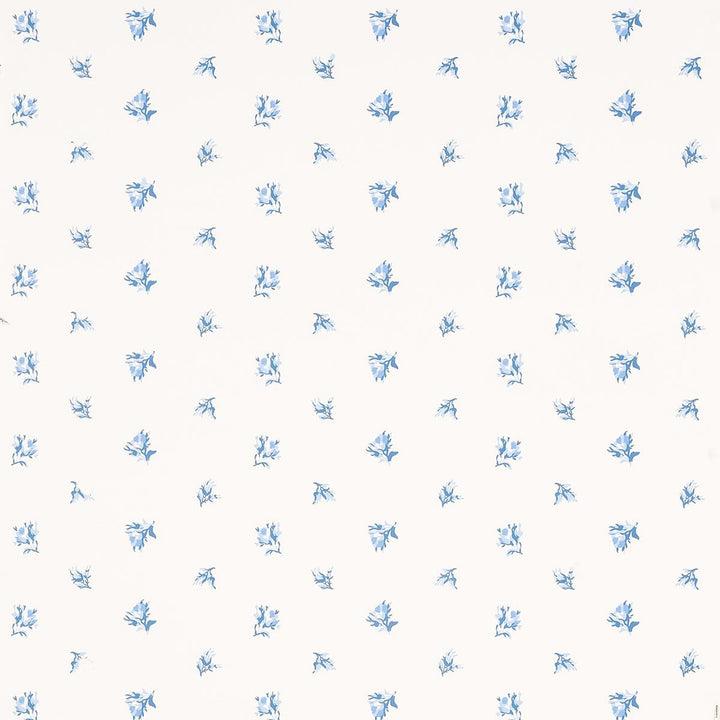 Margie Floral Porcelain 5014740 by Schumacher Designer Wallpaper New Old-Fashioned 9.0" - Swanky Fabrics -