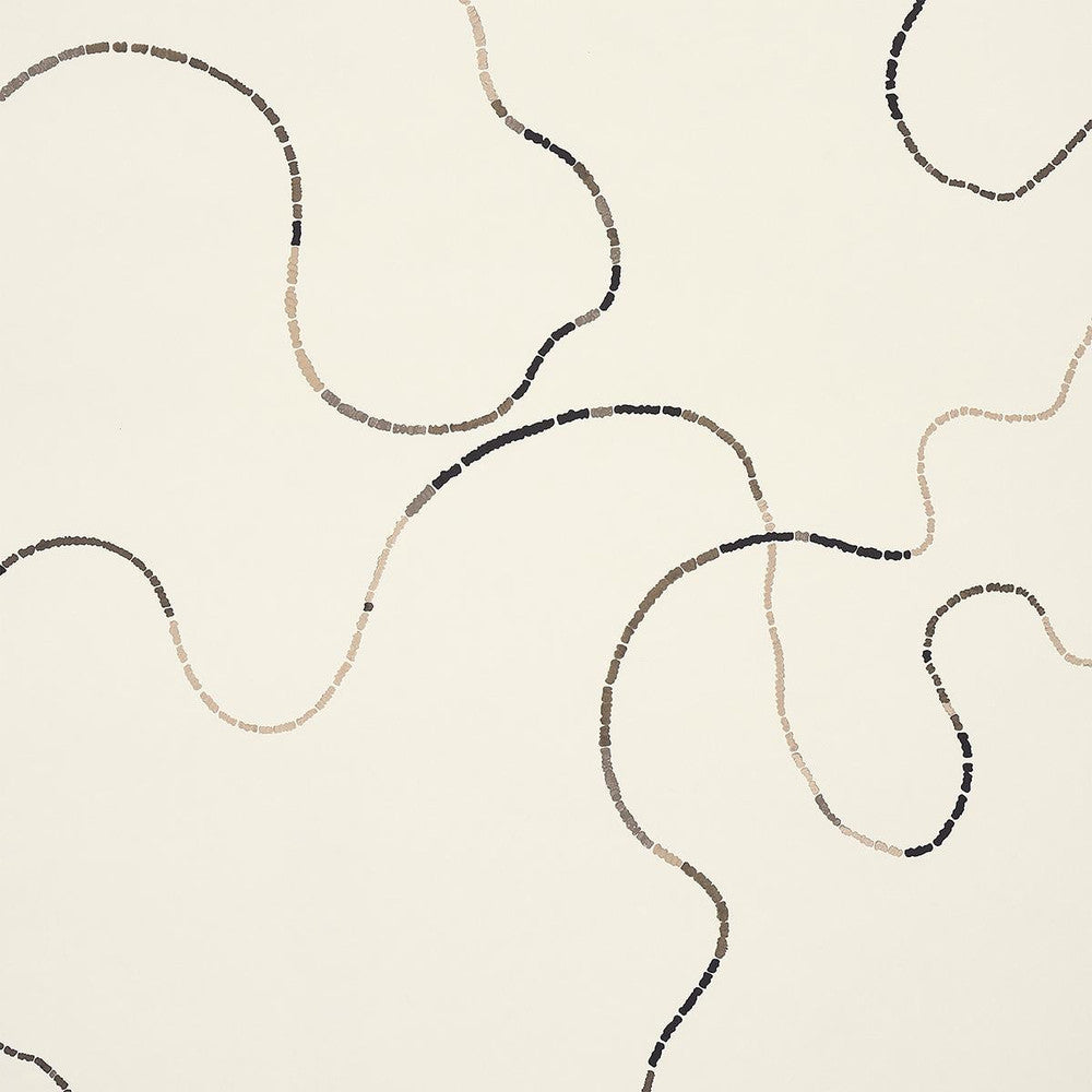 Turini Cocoa Multi 5014892 by Schumacher Designer Wallpaper Backdrop 54.0" - Swanky Fabrics -