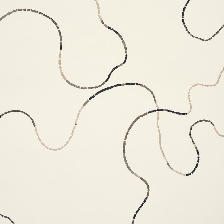 Turini Cocoa Multi 5014892 by Schumacher Designer Wallpaper Backdrop 54.0" - Swanky Fabrics -
