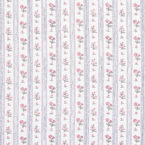Cabanon Stripe Rose 175965 by Schumacher Designer Fabric