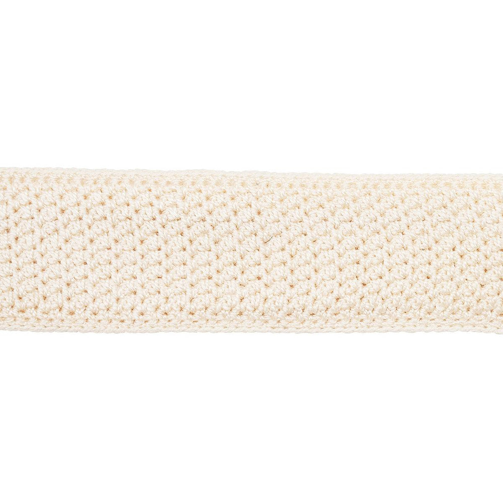 Sylvia Crochet Tape Ivory 82670 by Schumacher Designer Trim New Old-Fashioned - Swanky Fabrics -