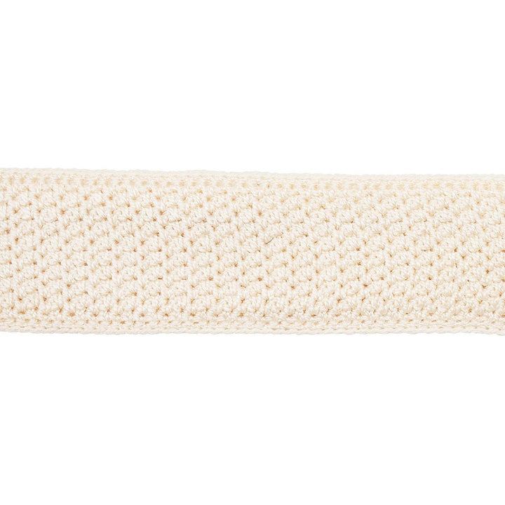 Sylvia Crochet Tape Ivory 82670 by Schumacher Designer Trim New Old-Fashioned - Swanky Fabrics -