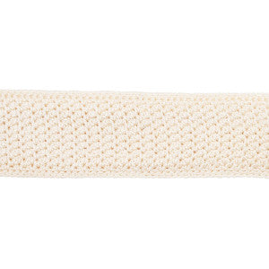 Sylvia Crochet Tape Ivory 82670 by Schumacher Designer Trim