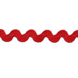 Ric Rac Tape Small Rosso 82703 by Schumacher Designer Trim