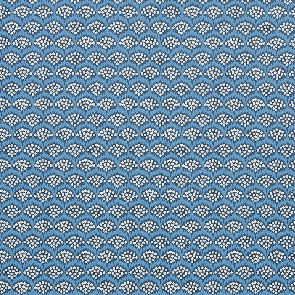 Pollen French Blue 5014960 by Schumacher Designer Wallpaper Neisha Crosland 20.5" - Swanky Fabrics -