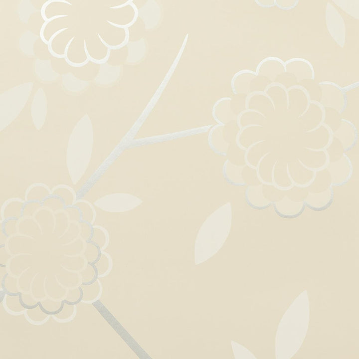 Birdtree Silver 5014991 by Schumacher Designer Wallpaper Neisha Crosland 20.5" - Swanky Fabrics -