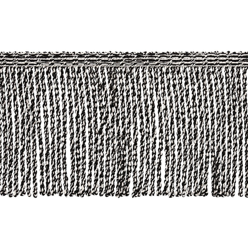 Outdoor Boullion Fringe Black 82833 by Schumacher Designer Trim Swing Time Indoor/Outdoor - Swanky Fabrics -