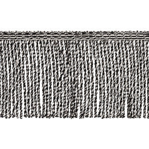 Outdoor Boullion Fringe Black 82833 by Schumacher Designer Trim