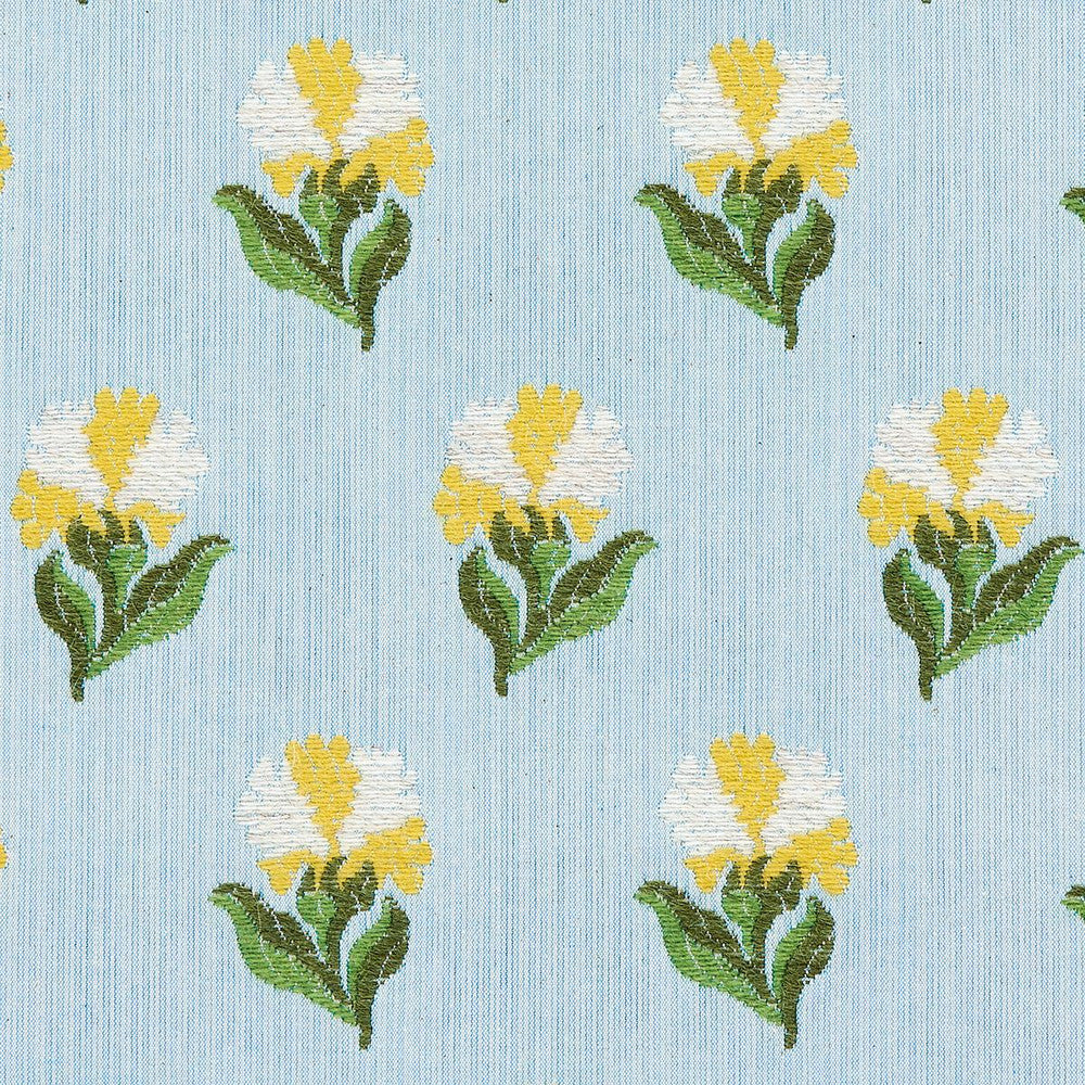 Rosina Floral Marigold 82632 by Schumacher Designer Fabric New Old-Fashioned 3.5" - Swanky Fabrics -