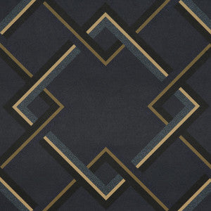 Mah Jong River Blue 5014931 by Schumacher Designer Wallpaper