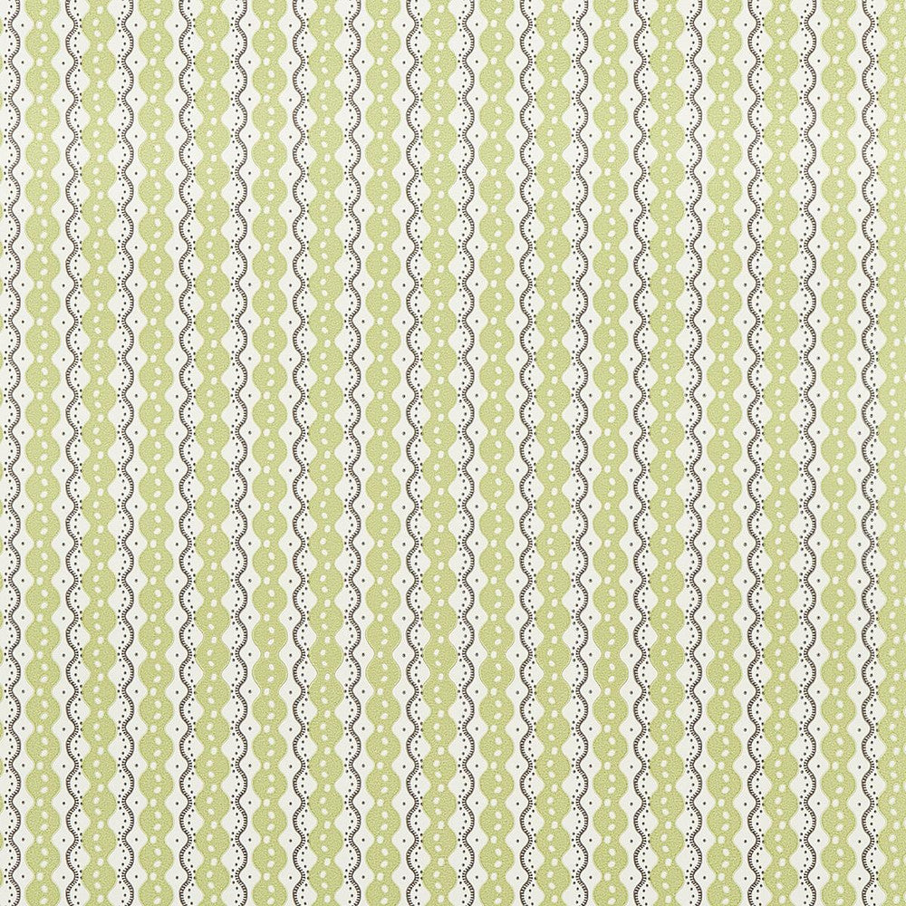 Centipede Stripe Pea 5015072 by Schumacher Designer Wallpaper Neisha Crosland 20.5" - Swanky Fabrics -