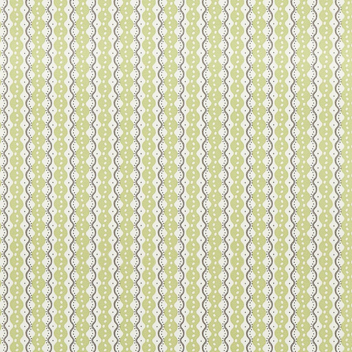 Centipede Stripe Pea 5015072 by Schumacher Designer Wallpaper Neisha Crosland 20.5" - Swanky Fabrics -