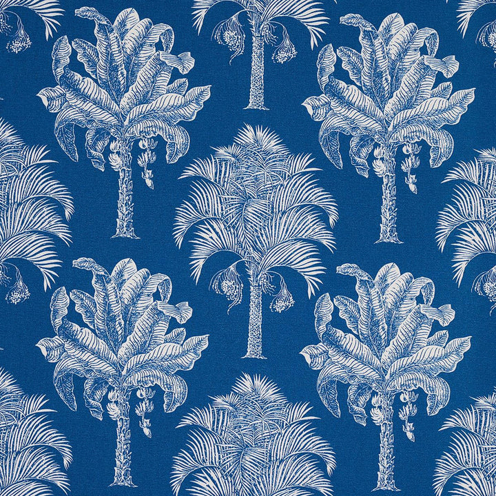 Grand Palms Indoor/Outdoor Navy 180961 by Schumacher Designer Fabric Swing Time Indoor/Outdoor 13.62" - Swanky Fabrics -