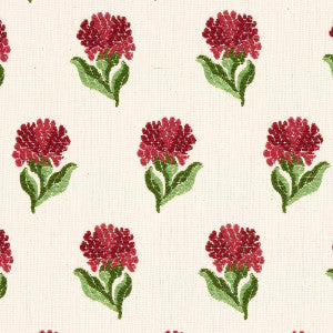 Rosina Floral Garnet 82630 by Schumacher Designer Fabric