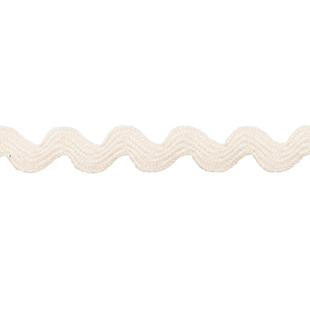 Ric Rac Tape Small Ivory 82705 by Schumacher Designer Trim New Old-Fashioned - Swanky Fabrics -