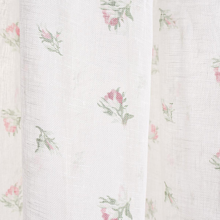 Margie Floral Sheer Rose 180830 by Schumacher Designer Fabric New Old-Fashioned 9.25" - Swanky Fabrics -