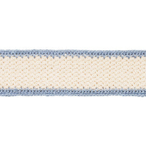 Sylvia Crochet Tape Cornflower 82672 by Schumacher Designer Trim