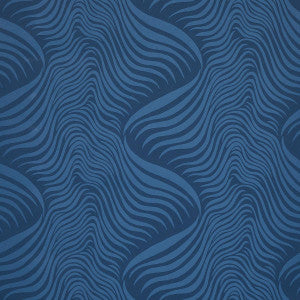 Sauvage Navy 5014152 by Schumacher Designer Wallpaper