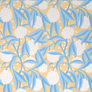 Rubus Yellow 5013331 by Schumacher Designer Wallpaper
