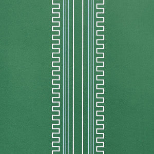 Greco Stripe Green 5015142 by Schumacher Designer Wallpaper